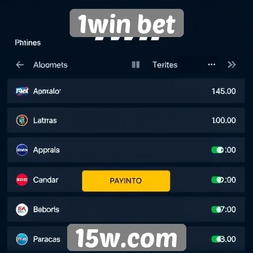 Opções de pagamento disponíveis no site 1win bet